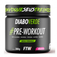 FTW Pré-Treino Diabo Verde Em Pó Com Cafeína - 300g na Amazon