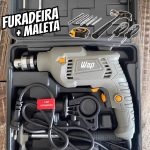 Furadeira De Impacto E Parafusadeira 700w Wap Wf 700k10 Com Maleta Organizadora 3/8″ Elétrica Com Controle De Velocidade 127v na Amazon