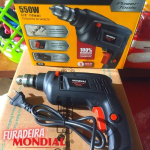 Furadeira de Impacto Mondial 550W 1 Velocidade – 3/8” FI-09 na Magazine Luiza