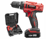Furadeira e Parafusadeira à Bateria, Mondial, Vermelho, 12V, Bivolt – FPF-06M na Amazon