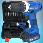 Furadeira e Parafusadeira a Bateria Nell 12V – Velocidade Variável 3/8” com Maleta + 13 Peças na Magazine Luiza