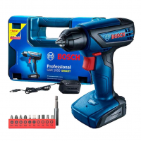 Furadeira Parafusadeira Bosch GSR 1000 Smart, Com Acessórios, 12 Volts na Amazon
