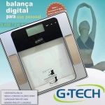 G-Tech Balança Medição De Água Gordura Massa Muscular E Massa Óssea Mod.: Glass 7 na Amazon