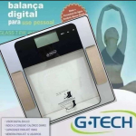 G-Tech Balança Medição De Água Gordura Massa Muscular E Massa Óssea Mod.: Glass 7 na Amazon