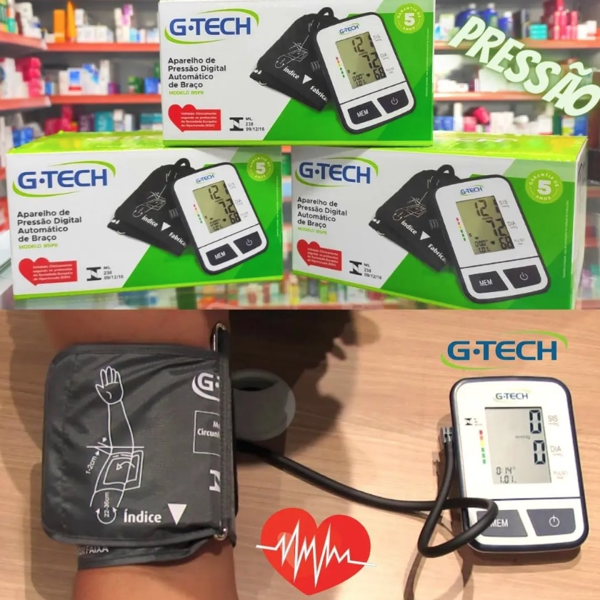 G-Tech BSP11, Aparelho de Pressão Digital Automático de Braço na Amazon