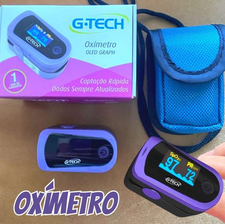 G-Tech Oxímetro De Pulso Portátil Modelo Oled Graph na Amazon