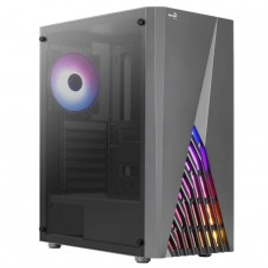 Gabinete Gamer Aerocool Delta RGB Mid Tower Vidro Temperado Preto ATX Sem Fonte Com 1 Fan Delta-G-BK-v1 na Terabyte Shop