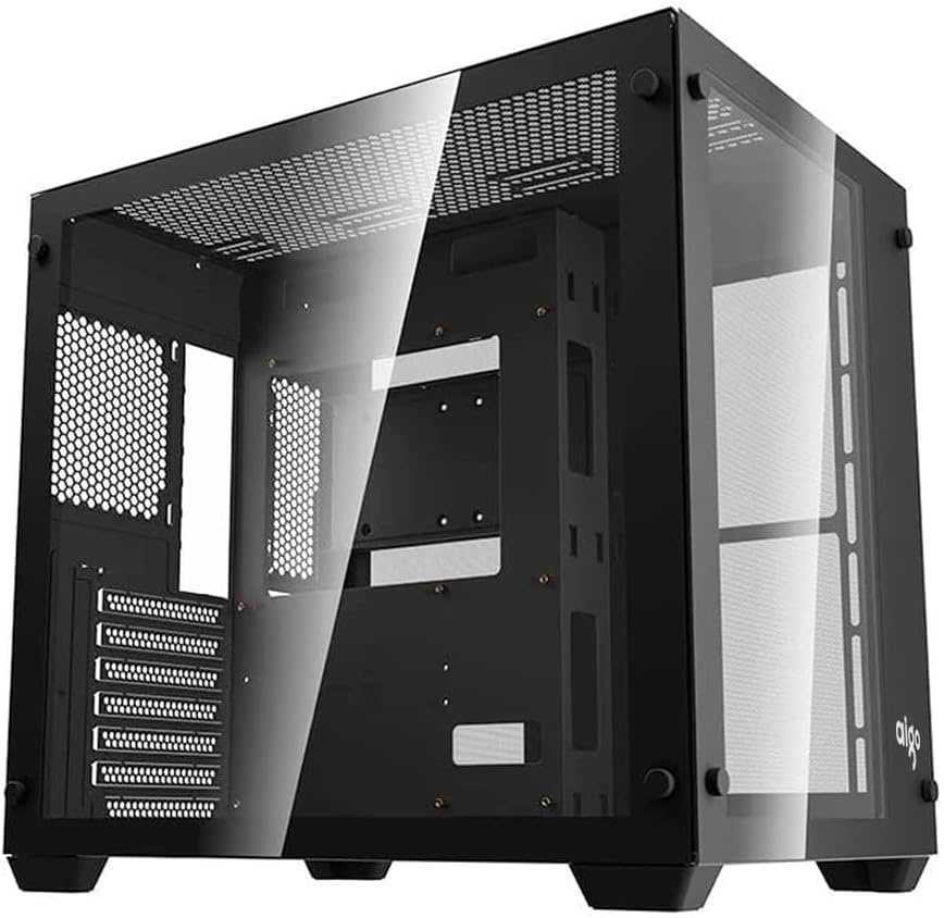 Gabinete Gamer Aigo DarkFlash C285, Lateral de Vidro, Preto, C285-BK na Amazon
