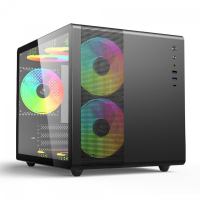 Gabinete Gamer C3Tech Aquarius, Mini Tower, Vidro Temperado, M-ATX na Terabyte Shop