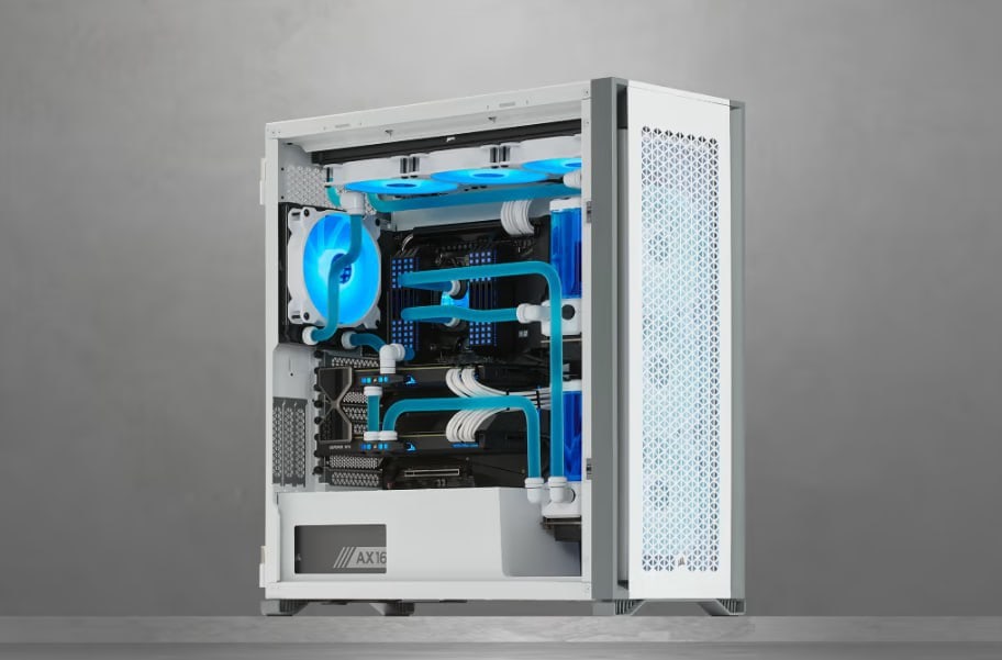 Gabinete Gamer Corsair 7000D Airflow, Full Tower, Lateral em Vidro Temperado, Branco – CC-9011219-WW na KaBuM!