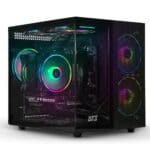 Gabinete Gamer DT3 HyperFlow, super compacto, tipo aquário em vidro temperado, M-ATX/Mini-ITX, suporta até 7 fans de 120mm, USB Type-C na Amazon