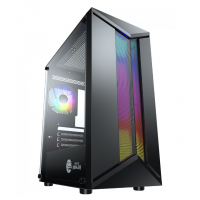 Gabinete Gamer Ninja Bee, Mid Tower, RGB, Vidro Temperado, M-ATX, Sem Fonte, Com 1 Fan ARGB na Terabyte Shop