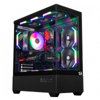 Gabinete Gamer Redragon Reflect Flow, Preto, Mid Tower, Vidro Temperado, ATX, Sem Fonte, Sem Fan na Terabyte Shop