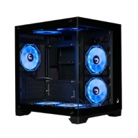 Gabinete Gamer Rise Mode Galaxy Glass M Mini, M-ATX, Lateral E Frontal Em Vidro Temperado na KaBuM!