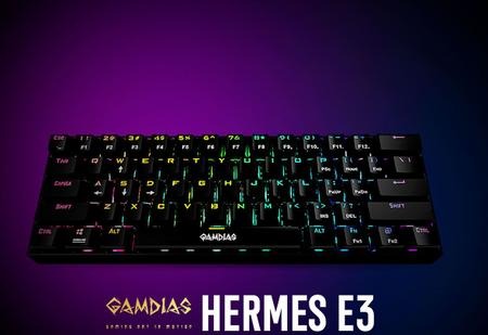 GAMDIAS, Teclado Mecânico Gamer Hermes E3 RGB (Switch Blue) – Preto na Amazon