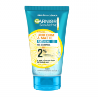 Garnier Gel De Limpeza Facial Uniform & Matte Antiacne, Elimina Bactérias, Reduz Acne E Controla A Oleosidade, 150g na Amazon