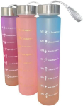 Garrafa De Água 300ml Motivação Academia Horário Medidor na Amazon