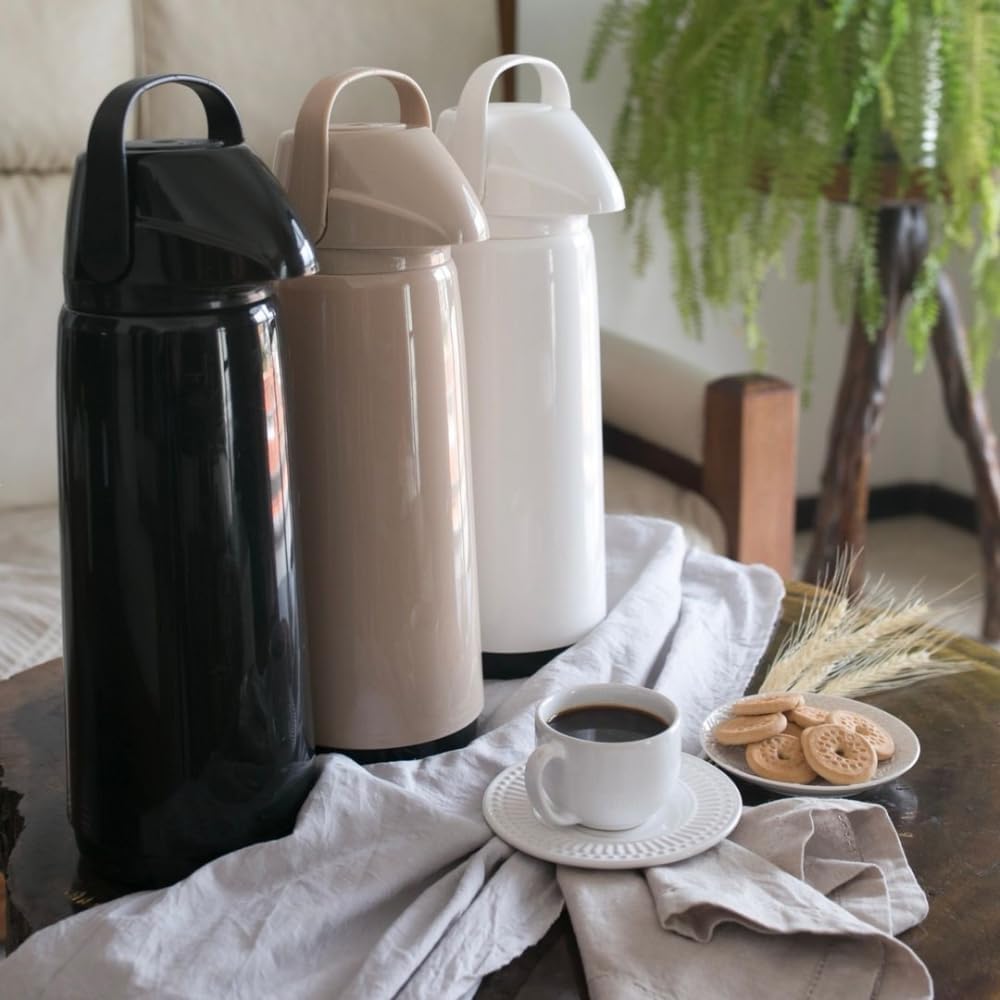 Garrafa Térmica Air Pot 1,8L Slim Pressão Preto Invicta na Amazon