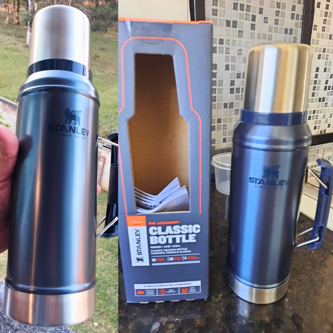 Garrafa térmica Classic Stanley – Nightfall na Amazon