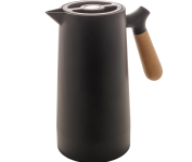 Garrafa Térmica de Plástico com Cabo de Madeira Nórdica 1L Branca na Amazon