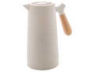 Garrafa térmica de plástico com cabo de madeira – 1L na Amazon