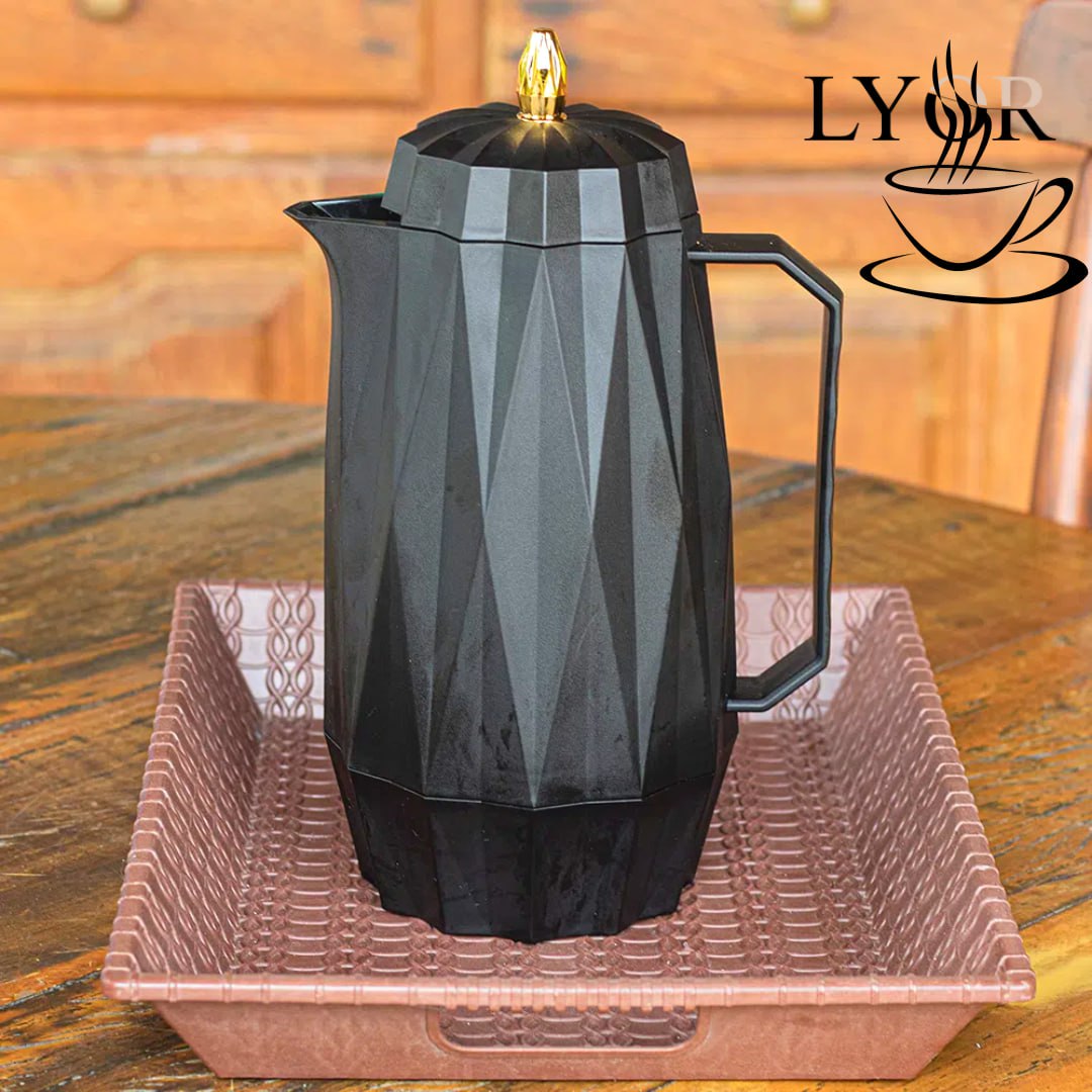 Garrafa Térmica de Plástico Diamond Cinza 1L – Lyor na Amazon