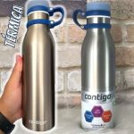 Garrafa Térmica Inox Parede Dupla Matterhorn, Contigo, Azul, 591ML na Amazon