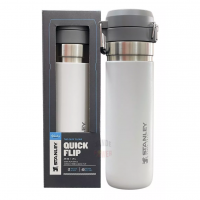 Garrafa Térmica Quick Flip Stanley 710ml Go Bottle Branco Cor Polar na Stanley