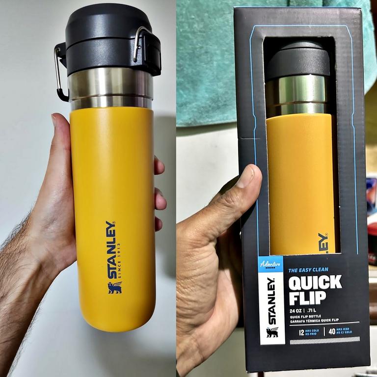 Garrafa Térmica Quick Flip Stanley Saffron | 710ml na Stanley