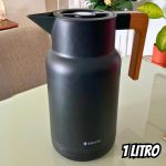 Garrafa Térmica Wood Fashion Preta 1 L Termopro Glass na Amazon