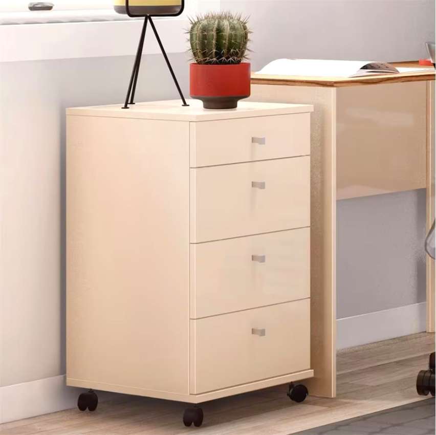 Gaveteiro Casa D Euro II com 4 Gavetas e Pés com Rodízios na Casas Bahia