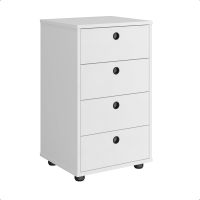 Gaveteiro Multiuso Classic Para Mesa De Cabeceira E Escritório (Branco) na Amazon