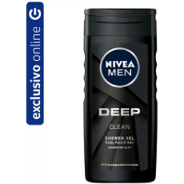Gel 3 Em 1 Nivea Men Deep Shower 250ml na Panvel Farmácias