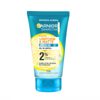 Gel De Limpeza GARNIER Uniform & Matte Antiacne, 150g na Amazon
