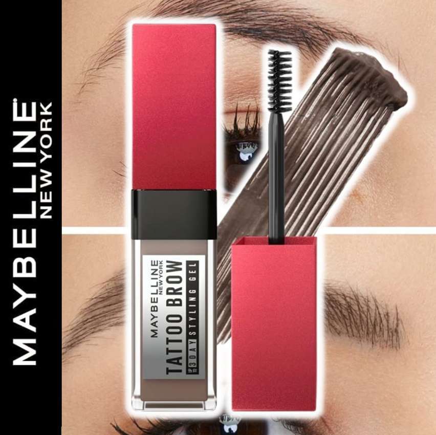 Gel de Sobrancelha Maybelline NY Tattoo Brow 3 Dias Medium Brown 5g na Amazon