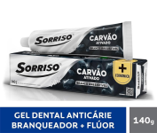 Gel Dental SORRISO Carvão Ativado 140g na Amazon