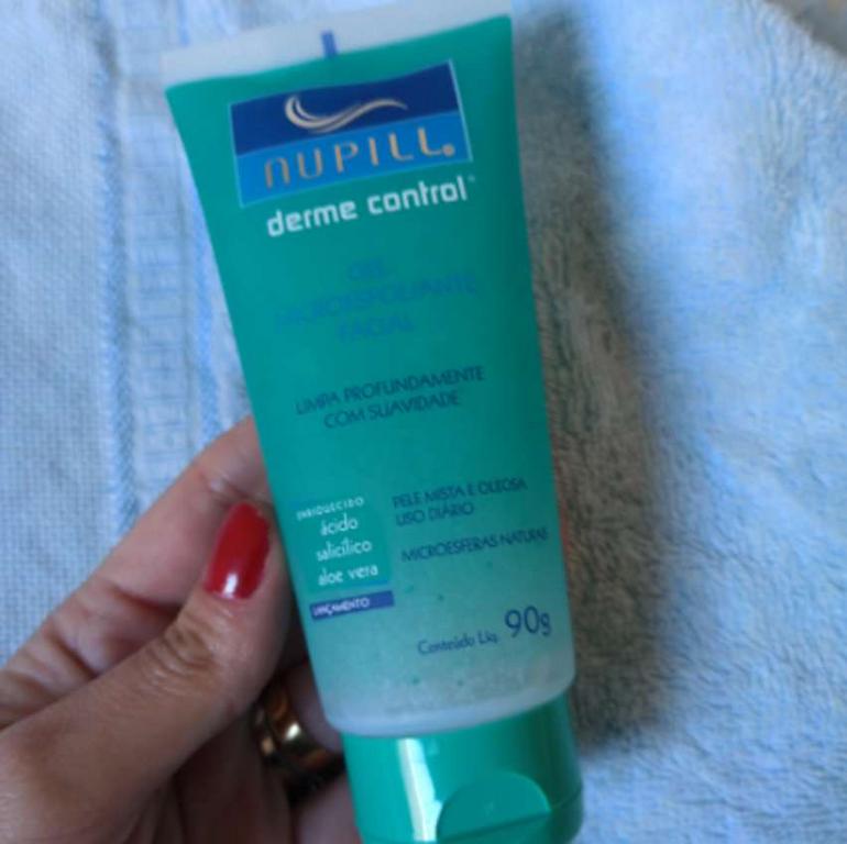 Gel Microesfoliante Derme Control Nupill 90g, Nupill, Verde na Amazon