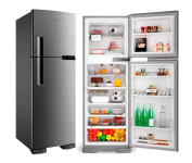 Geladeira Brastemp 375L BRM44HK Frost Free Duplex Extrafrio Fresh Zone Inox – 110V na Casas Bahia