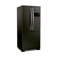 Geladeira Brastemp Eclipse Collection Frost Free French Door Inverter A+++ 554 Litros Cor Black Inox - BRO85AE • 110V na Brastemp