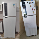 Geladeira Brastemp Frost Free Duplex 375 litros cor Branca com Espaço Adapt – BRM45JB na Magazine Luiza