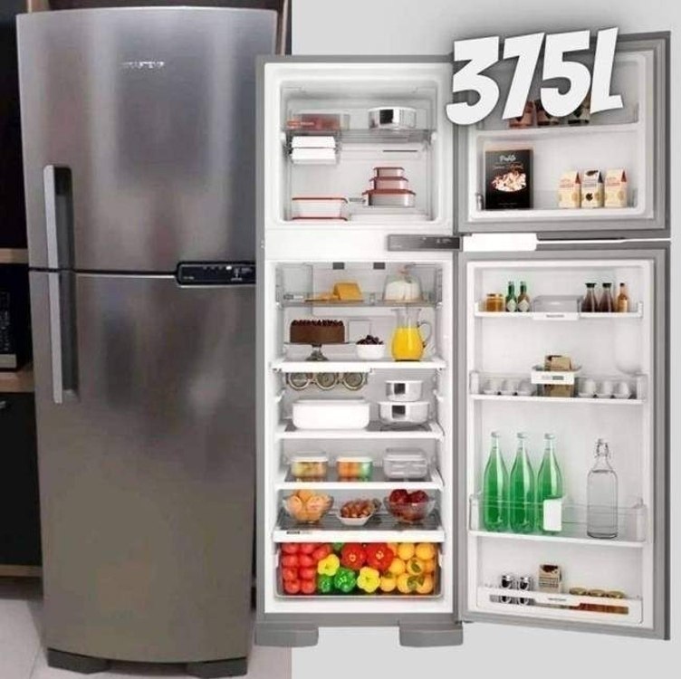 Geladeira Brastemp Frost Free Duplex 375L Inox com – 220V na Aliexpress
