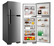 Geladeira Brastemp Frost Free Duplex 375L Inox – Compartimento Extrafrio Fresh Zone BRM44HK na Magazine Luiza