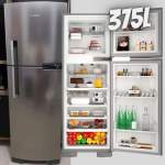 Geladeira Brastemp Frost Free Duplex 375L Inox – Compartimento Extrafrio Fresh Zone BRM44HK na Magazine Luiza