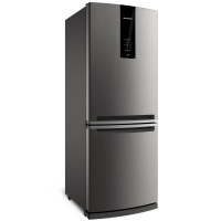 Geladeira Brastemp Frost Free Inverse 443L Inox Com Turbo Ice - BRE57AK na Brastemp