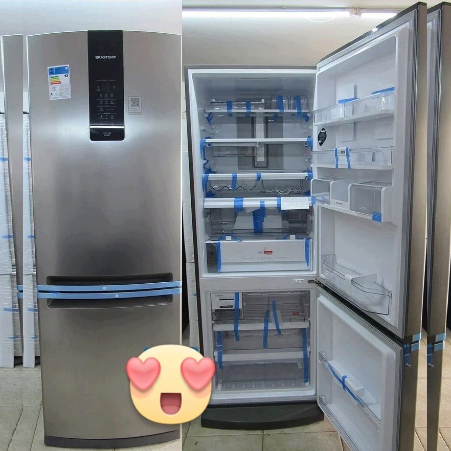 Geladeira Brastemp Frost Free Inverse 460 litros cor Inox com Freeze Control Advanced – BRE59AK na Brastemp