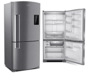 Geladeira Brastemp Frost Free Inverse 588 litros cor Inox com Smart Bar BRE85AK na Brastemp
