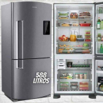 Geladeira Brastemp Frost Free Inverse 588 litros cor Inox com Smart Bar BRE85AK na Magazine Luiza