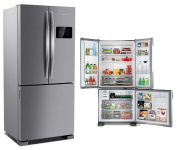 Geladeira Brastemp Frost Free Side Inverse 3 Portas A+++ 554 litros cor Inox – BRO85AK na Magazine Luiza