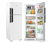 Geladeira Consul Duplex CRM44AB Frost Free 386L com Altura Flex, Função Turbo, Iluminação em LED e Freezer Espaçoso – Branca – 110V na Casas Bahia