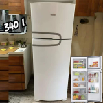 Geladeira Consul Frost Free Duplex 340 litros Branca com Prateleiras Altura Flex – CRM39AB 110V na Amazon
